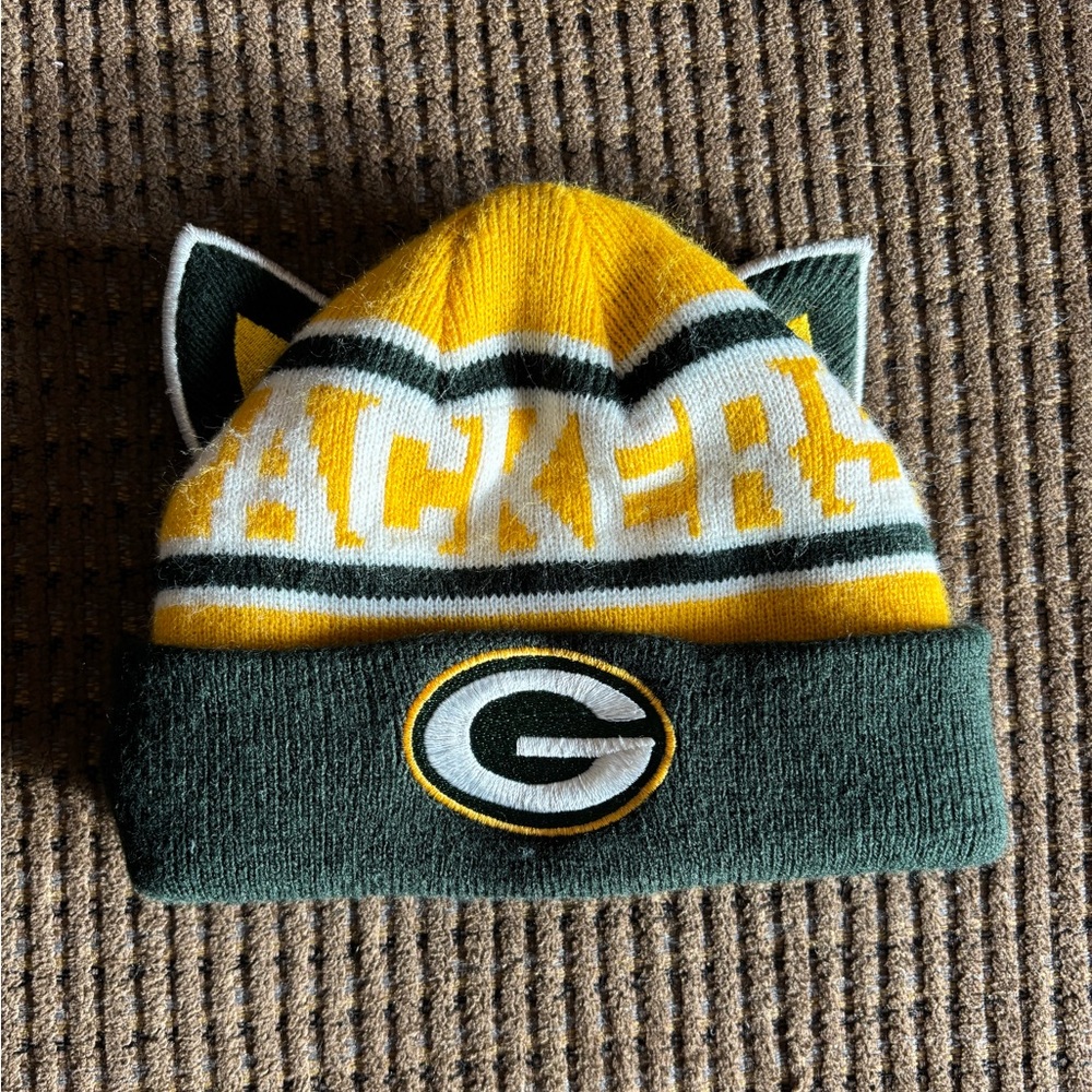 NFL Green Bay Packers Kids Hat w Ears